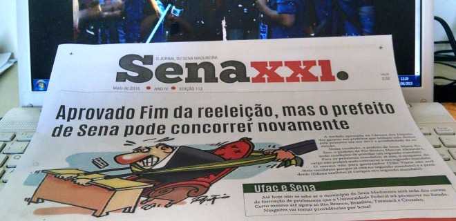 Capa do SENA XXI, que já circula no município