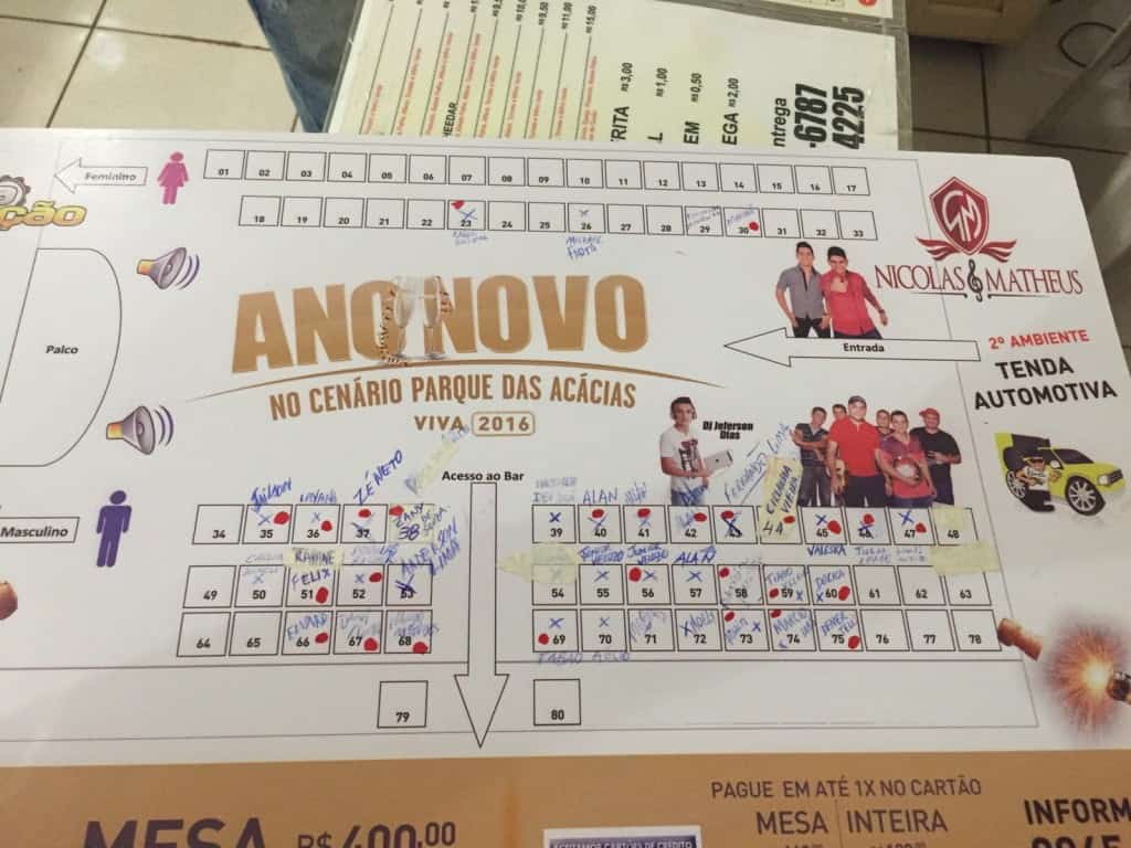 virada no cenário