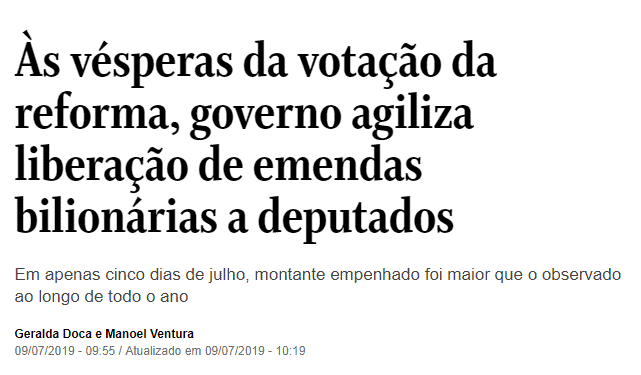 nova política