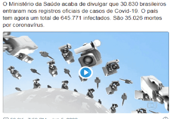 JN corujão: Não adianta Bolsonaro tentar censurar a realidade (v)