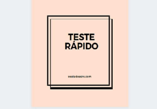 teste rápido