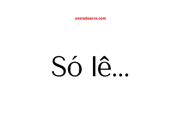 só lê