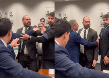 Congresso: Eduardo Bolsonaro reage a acusações sobre facada; veja vídeo
