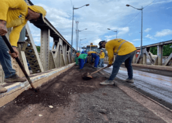 Prefeitura e Governo realizam obra de asfaltamento na Ponte Metálica