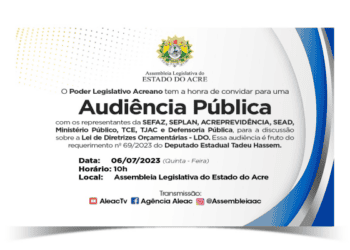 LDO – Audiência Pública na Aleac; 06-jul