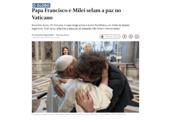 Pres. e Papa trocam tretas por alfajores