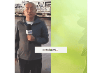 TV chinesa mostra Rio Branco alagada e entrevista Pref. 📹
