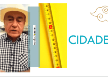 Pela manhã cedo, Bocalom verificou Rio Acre, que baixou 71cm… 📹