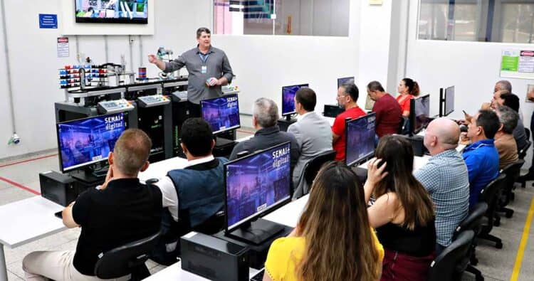 Novo laboratório da indústria 4.0 da escola SENAI