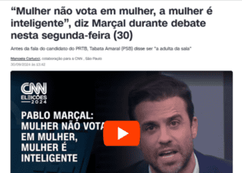 Marçal escorrega feio: ‘mulher não vota em mulher, a mulher é inteligente’