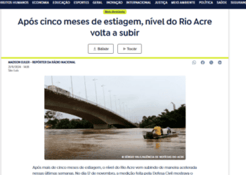 O Rio Acre…
