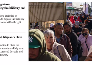 Aumenta repressão aos imigrantes (NYT e o 1º desacato de Donaldo)