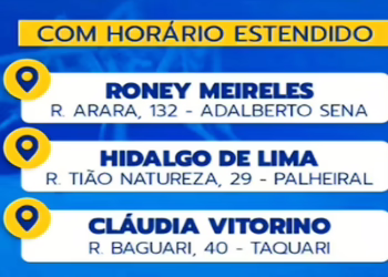 PMRB: Uraps nos fins de semana funcionam até 17h