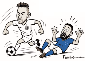 Neymar repete drible do Garrincha e ‘humilha’ Fabrício Bruno📹