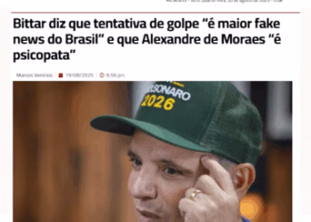 8/1 passo a passo: tentativa de golpe que o Sen. Márcio Bittar chama de “fake news”
