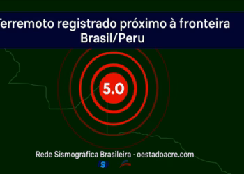 Terremoto de magnitude 5.0 atinge o Acre, perto da fronteira com o Peru📹
