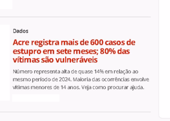 Desorientação política no Acre e a violência contra as mulheres lado a lado…📹