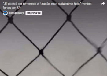 “Já passei por terremoto e furacão, mas nada como hoje”: ventos fortes em SP📽️