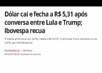 Uma conversa e o Dólar cai…(não levo a sério essa lorota)