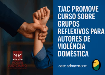 TJAC promove curso sobre grupos reflexivos para autores de violência doméstica