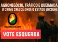 Agronegócio, tráfico e queimada: o crime cresce onde o Estado encolhe